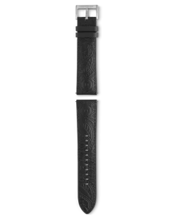 Around the World in 80 Days Year 2 Edition - Kalbslederarmband mit grauer Dornschließe - Schwarz - Kalbsleder - MB131811 - Smart Armbänder