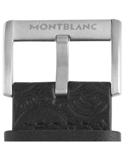 Around the World in 80 Days Year 2 Edition - Kalbslederarmband mit grauer Dornschließe - Schwarz - Kalbsleder - MB131811 - Smart Armbänder