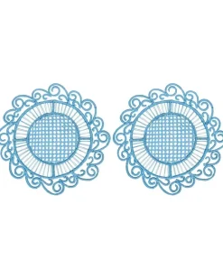 Athenee Peacock Tischset (2er-Set) - Blau