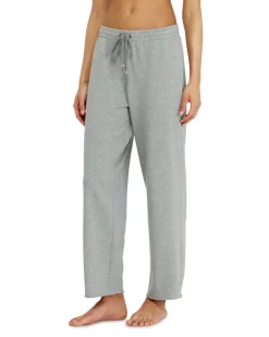 Aufgeraute Sweathose mit offenen Säumen - Hosen - Damen - Grau