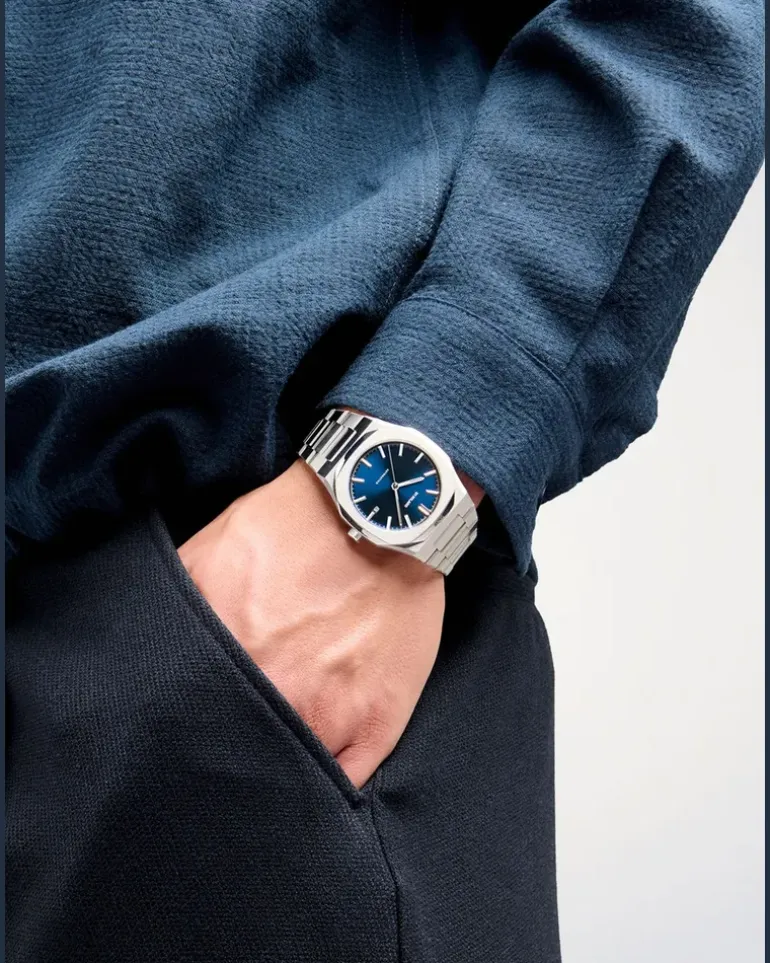 Automatikuhr 41,5 Blau