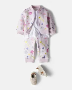 Baby Set aus Sweatshirt und Jogginghose Rosa