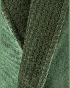 Bademantel Doubleb blau DunkelgrüN