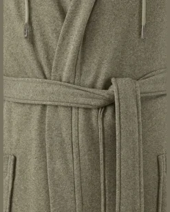 Bademantel Evening gruen Khaki