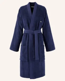 Bademantel Ldefile blau Dunkelblau