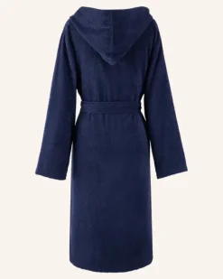 Bademantel Lopen blau Dunkelblau