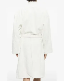 Bademantel mit Paisley-Jacquard - Weiß