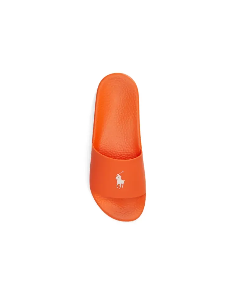 Badesandale mit charakteristischem Pony Orange
