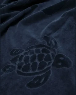 Badetuch mit Logo-Prägung - Blau