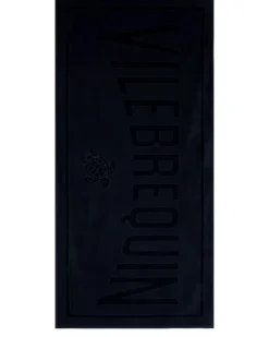 Badetuch mit Logo-Prägung - Blau