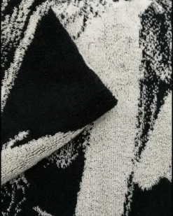 Badetuch mit Logo-Print - Schwarz