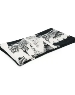 Badetuch mit Logo-Print - Schwarz