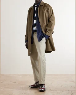 Balcollar Cotton-Gabardine Trench Coat Green