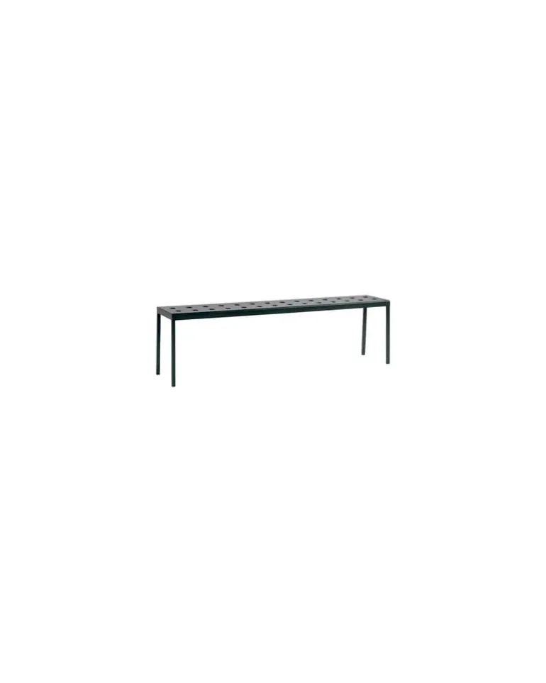Bank Balcony - Schwarz - Pulverbeschichteter Stahl - Designer Ronan & Erwan Bouroullec