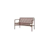 Bank mit Rückenlehne Palissade - Rot - Stahl - Designer Ronan & Erwan Bouroullec