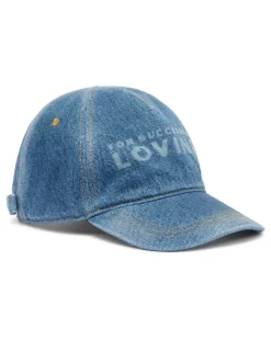 Baseballkappe aus Denim mit For Successful Loving Logo - Hüte - Unisex - Blau