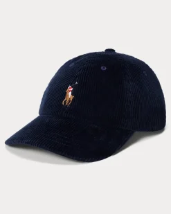 Baseballkappe aus Kordsamt Blue