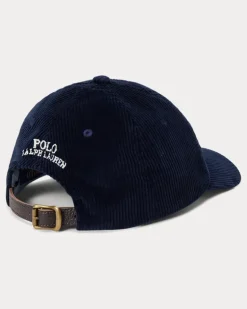 Baseballkappe aus Kordsamt Blue