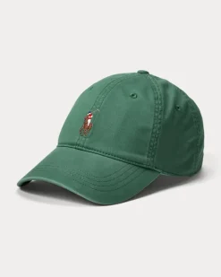 Baseballkappe aus Stretch-Baumwolltwill Green