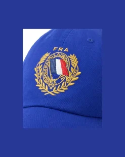 Baseballkappe France aus Twill Blue