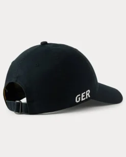 Baseballkappe Germany aus Twill Black