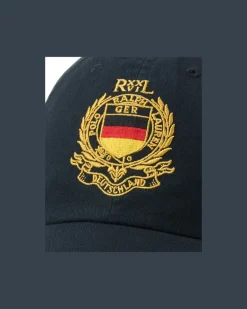 Baseballkappe Germany aus Twill Black