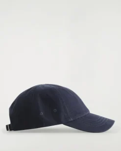 Basecap Aus Baumwoll-Canvas Blau