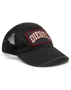 Basecap mit Fischnetz-Mesh - Hüte - Herren - Schwarz
