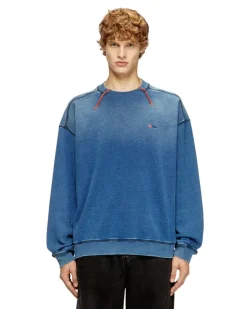 BaumwollHoodie mit kontrastierenden Nähten - Sweatshirts - Herren - Blau