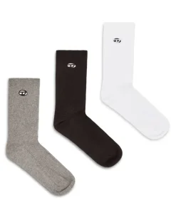 Baumwollsocken mit Oval D Stickerei im Dreierpack - Socken - Herren - Bunt