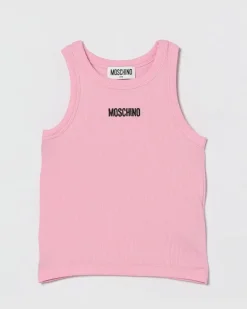 Baumwoll-Tanktop mit Logo Pink