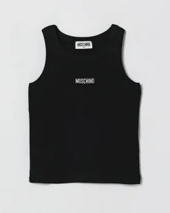 Baumwoll-Tanktop mit Logo Schwarz