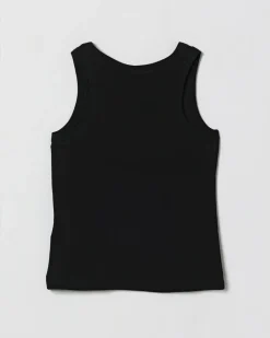 Baumwoll-Tanktop mit Logo Schwarz