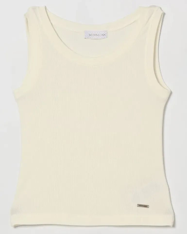 Baumwoll-Tanktop Yellow