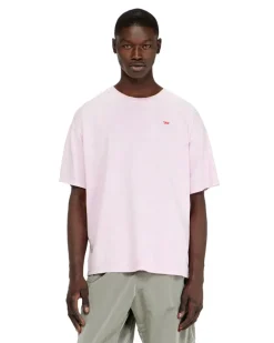 Baumwoll-T-Shirt mit behandelten Effekt - T-Shirts - Herren - Rosa