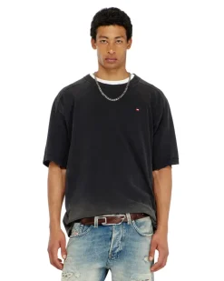 Baumwoll-T-Shirt mit Degradé-Effekt - T-Shirts - Herren - Schwarz