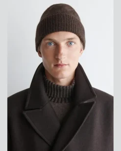Beanie Aus Kaschmir Braun