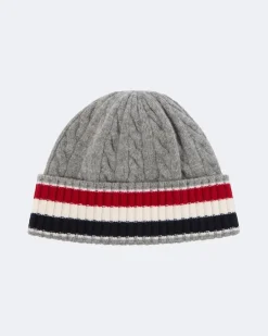 Beanie aus Schurwolle Grau