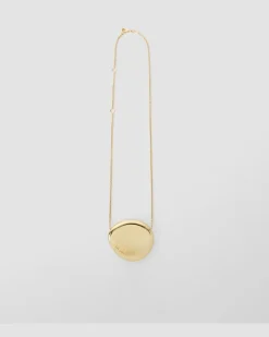 Bean Pendant Necklace - One Size