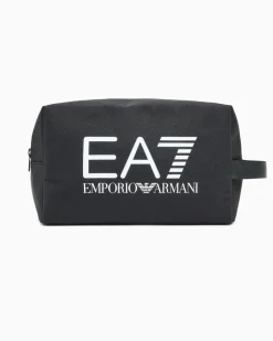 Beauty case mit -logo aus technischem Gewebe Logo Series Schwarz