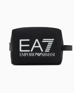 Beauty-Case mit Maxi-Logo Schwarz