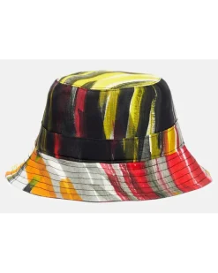 Bedruckter Hut aus Seide Multicolor