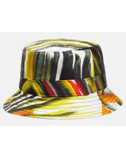 Bedruckter Hut aus Seide Multicolor