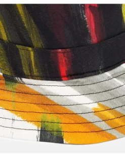 Bedruckter Hut aus Seide Multicolor