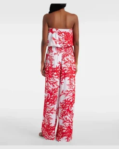 Bedruckter Jumpsuit Naomi Rot