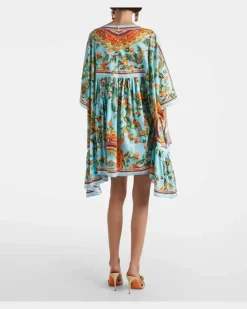 Bedruckter Kaftan aus Baumwolle Multicolor