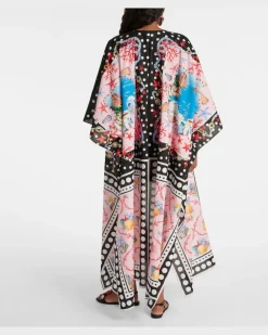Bedruckter Kaftan Capri aus Baumwolle Multicolor