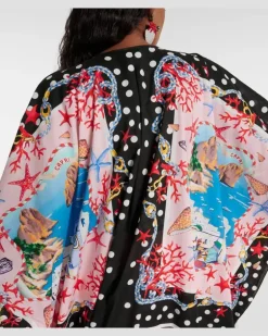 Bedruckter Kaftan Capri aus Baumwolle Multicolor