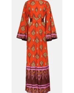 Bedruckter Kaftan Orange