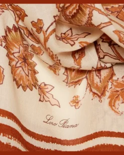 Bedrucktes Tuch aus Kaschmir und Seide Multicolor